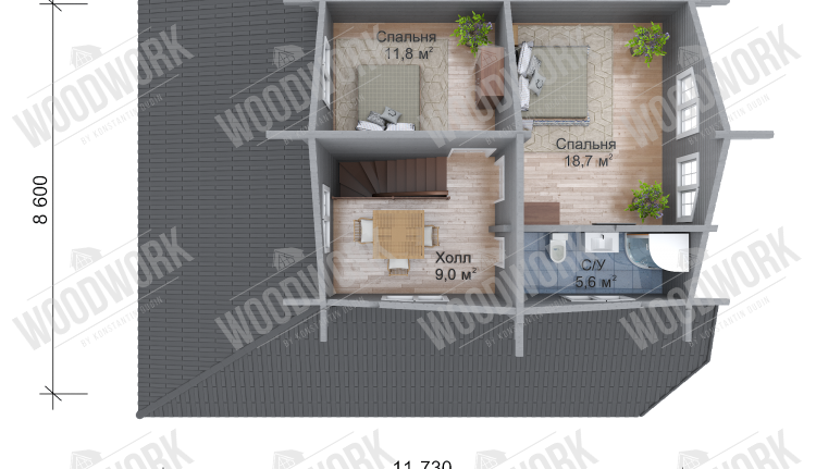 план 2 этажа